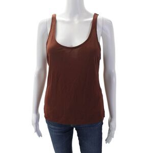 Missoni Orange Label Womens Sleeveless Tank Top Cinnamon Brown Size EUR 42